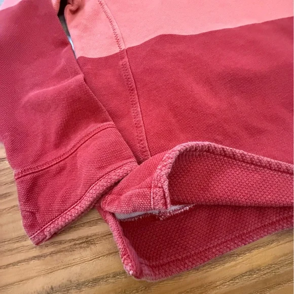 Fat Face The Airlie 1/4 Zip Sweatshirt Coral Pink Colorblock Size 8 - Picture 7 of 15